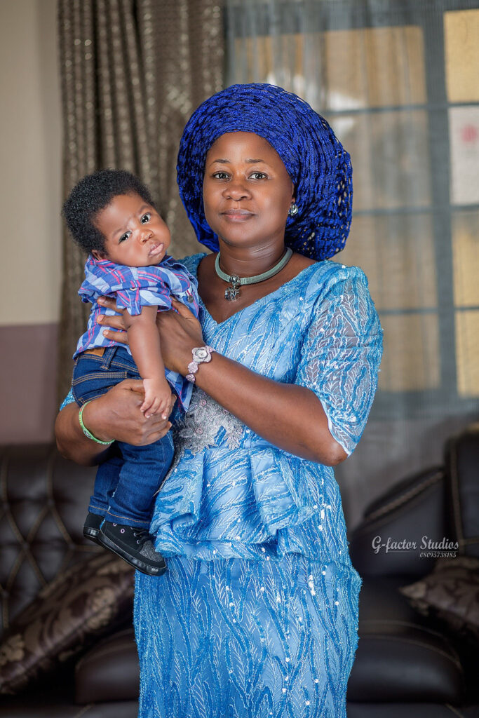 Mrs Linda Offor and baby