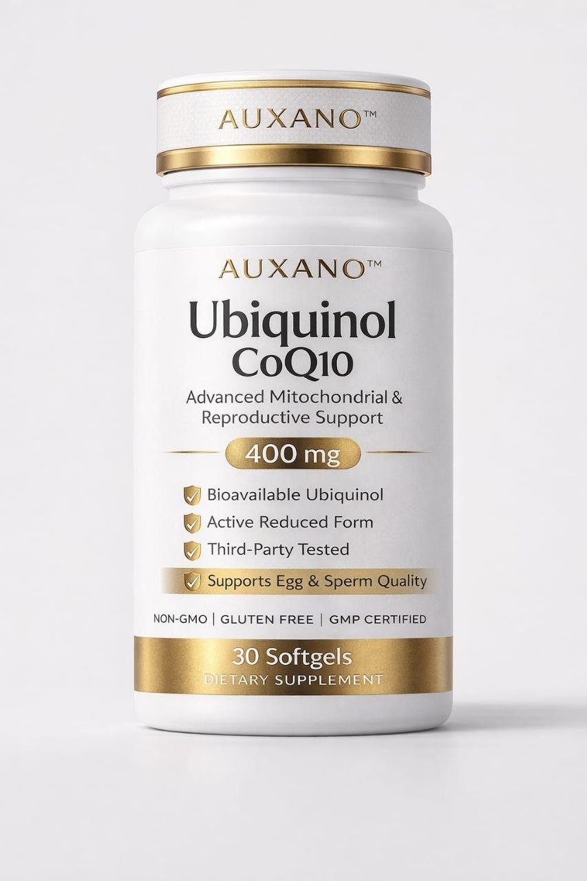 Auxano Ubiquinol CoQ10 bottle